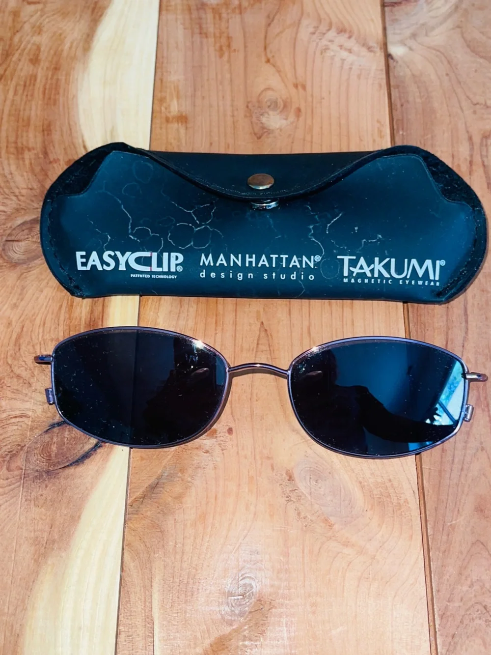 Takumi EasyClip Manhattan Design Studio Magnetic Sunglass Clip-On Only with Case